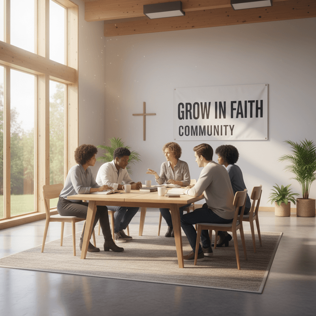 Small group Bible study session