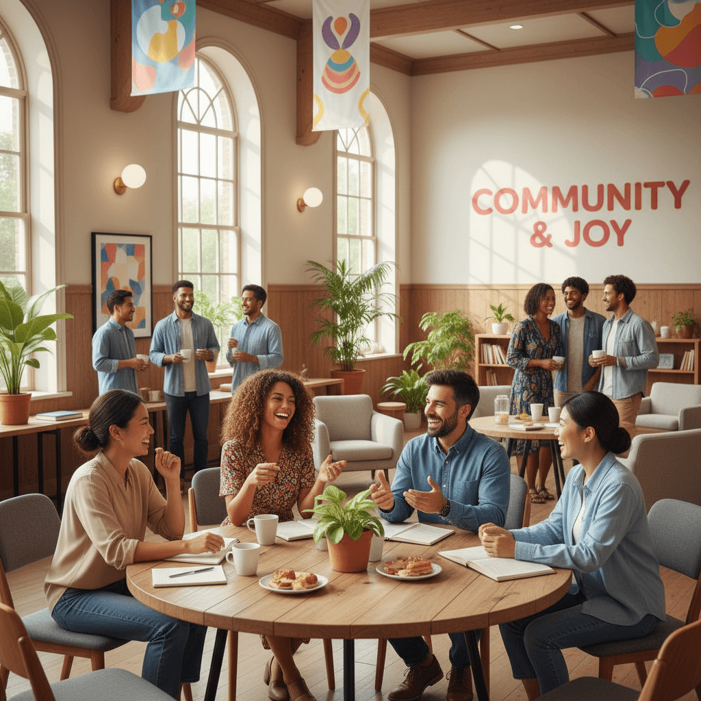 Couples fellowshipping together at Enamorados gathering