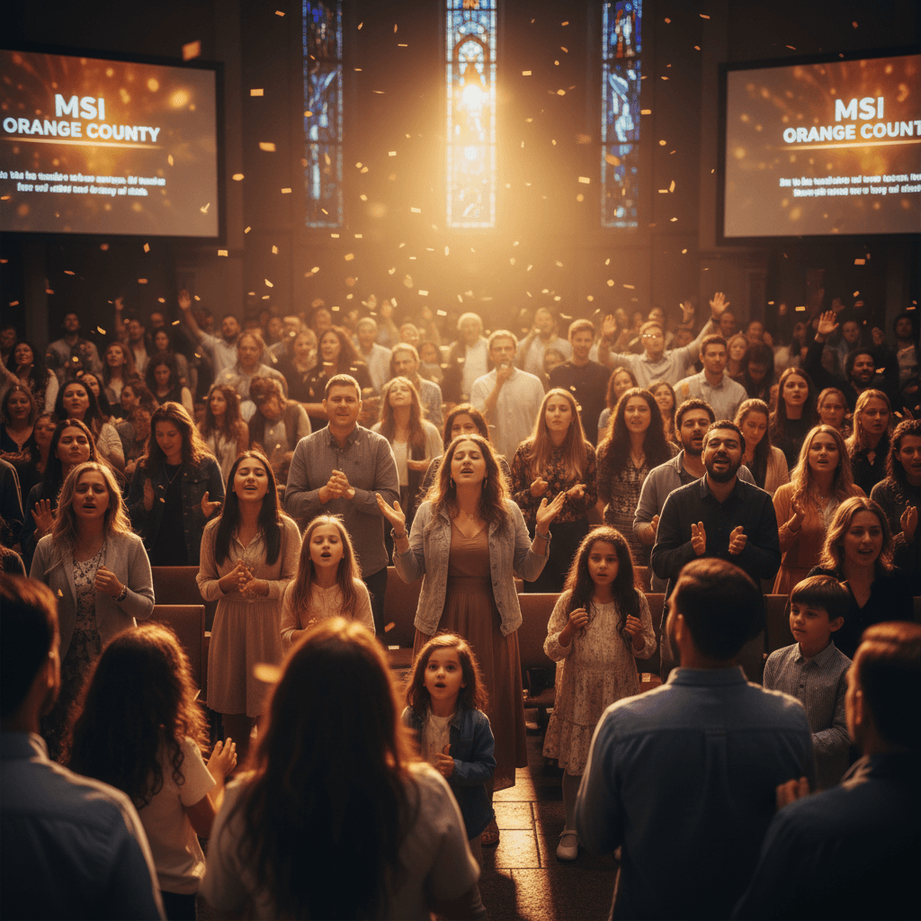 Msi Orange County congregation gathered in worship and community