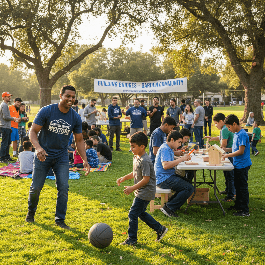Hombres Valientes mentoring and outreach in action
