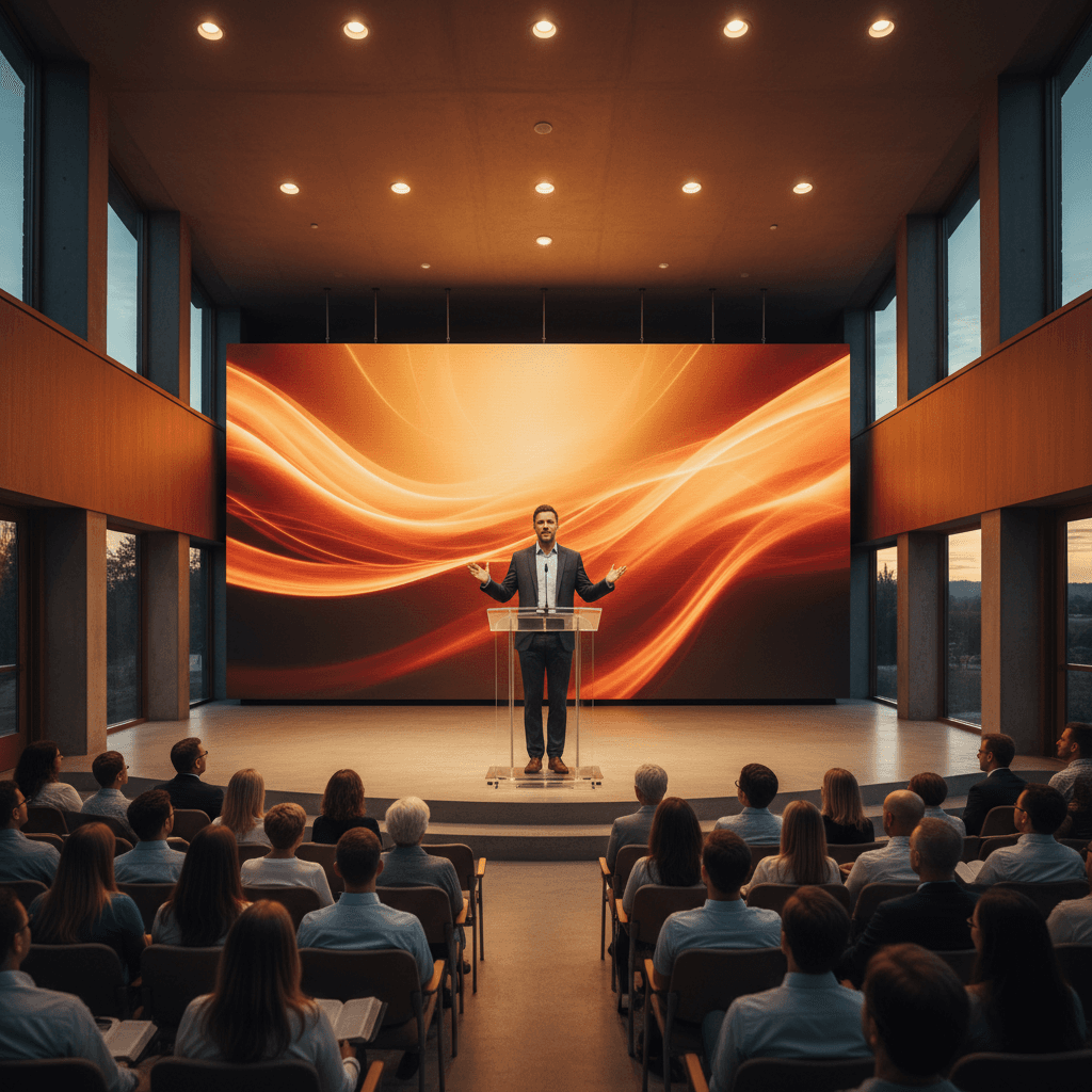 Pastor delivering sermon at MSI Orange County