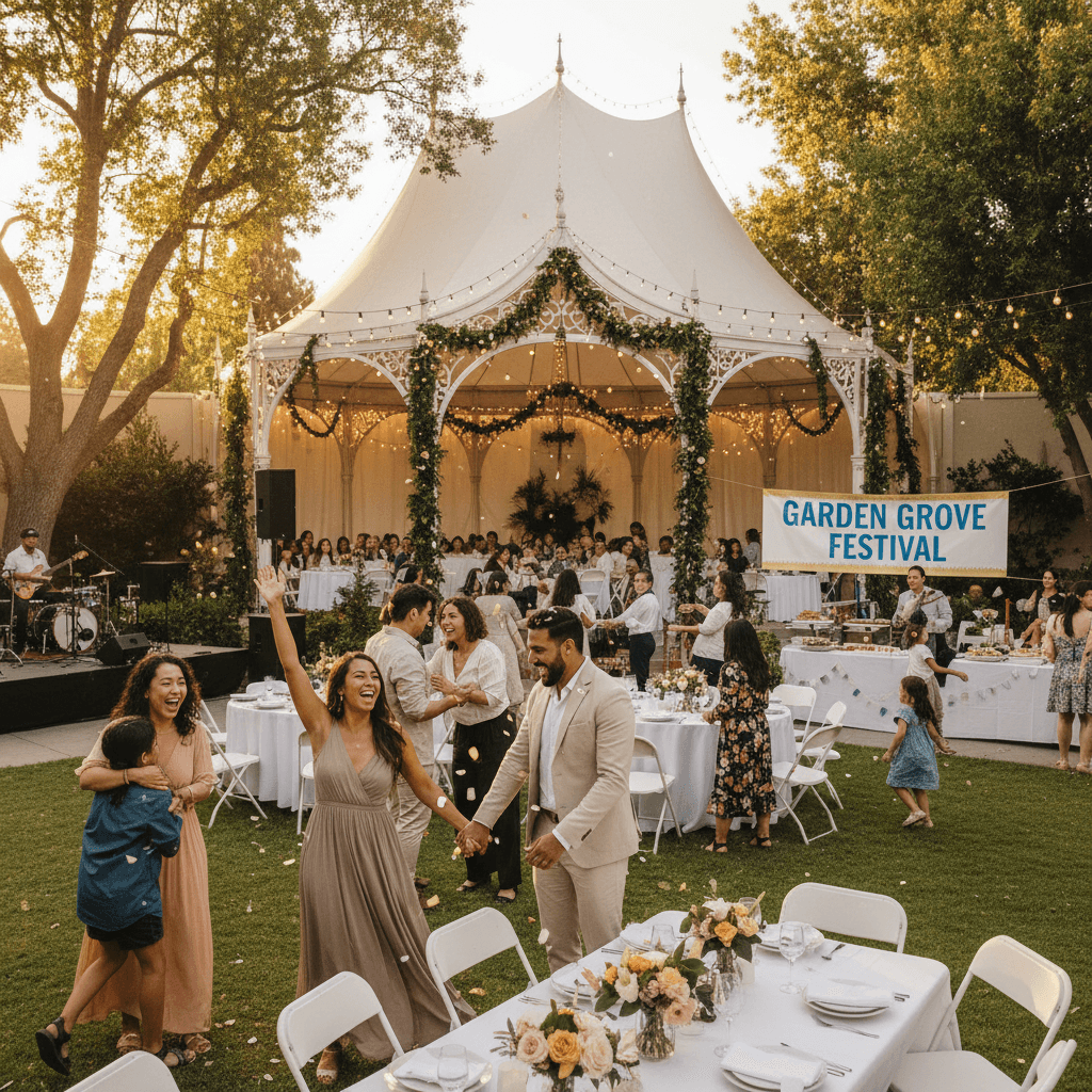 Couples celebrating at Enamorados community event