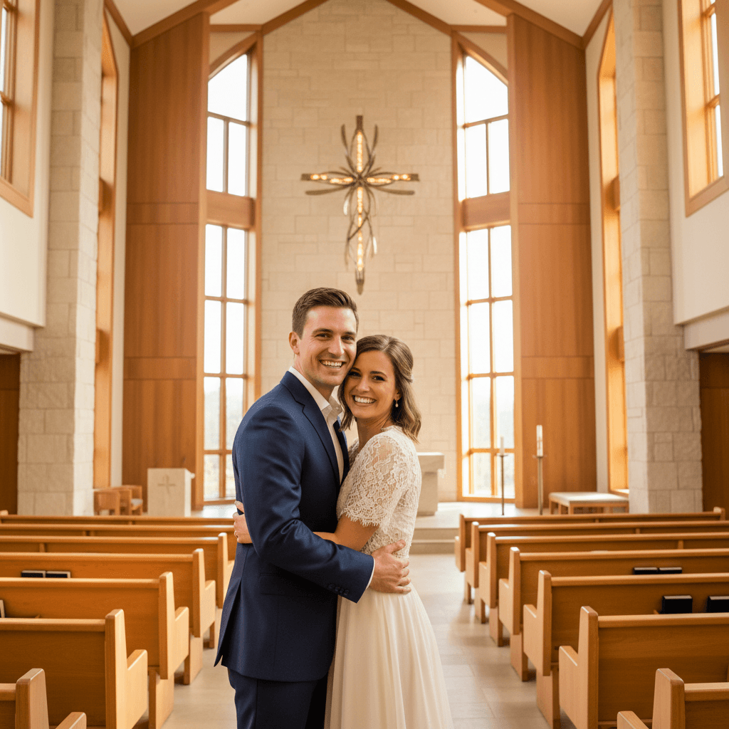 Couple at church