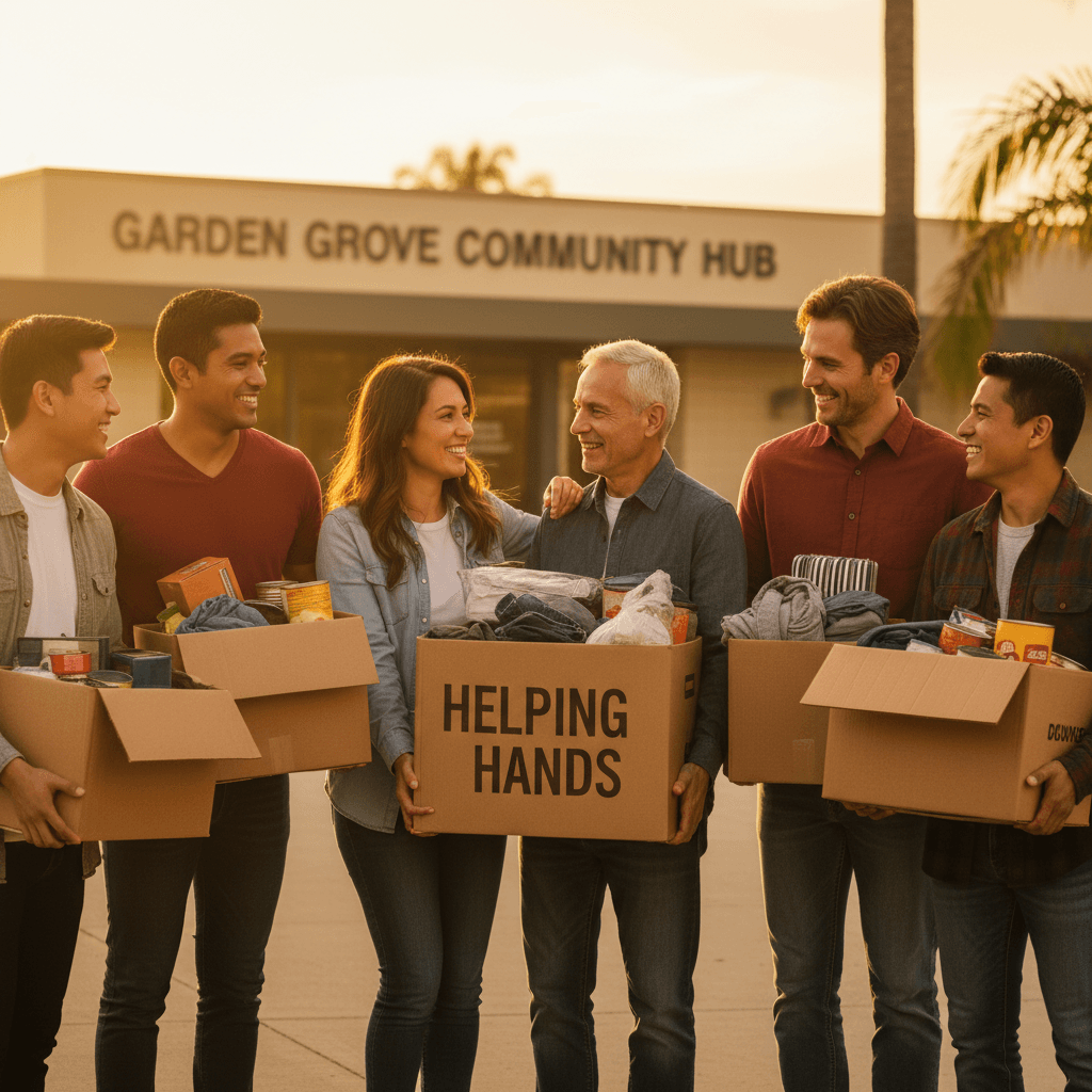 Community volunteers gathered for outreach event